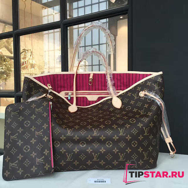 LV Neverfull GM pivoine 3301 40cm - 1