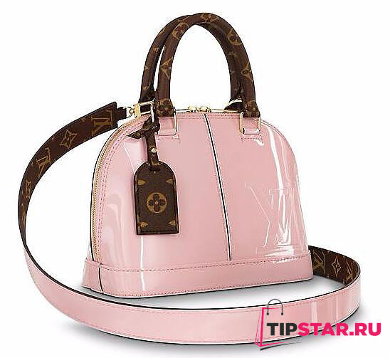 LV alma bb pink patent leather m51925 - 1