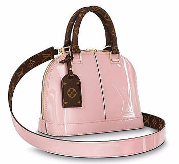 LV alma bb pink patent leather m51925