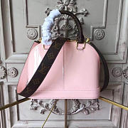 LV alma bb pink patent leather m51925 - 5