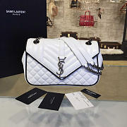 YSL Envelop Satchel White 4806 - 1