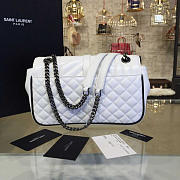 YSL Envelop Satchel White 4806 - 4