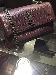 YSL Medium West Hollywood Bag (Wine Red) - 2