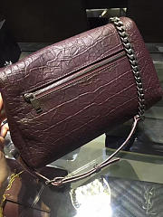 YSL Medium West Hollywood Bag (Wine Red) - 3