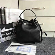 Chanel Calfskin Bucket Bag Balck A93597 VS09161 - 6