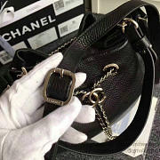 Chanel Calfskin Bucket Bag Balck A93597 VS09161 - 5