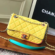 Chanel Yellow Multicolor Small Flap Bag A150301 VS01201 - 1
