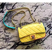 Chanel Yellow Multicolor Small Flap Bag A150301 VS01201 - 3