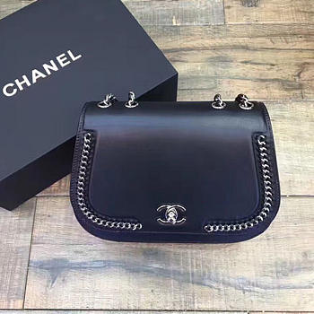 Chanel Calflskin Flap Bag Black A98775 VS07274