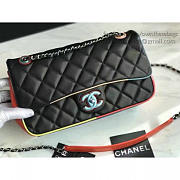 Chanel Black Multicolor Small Flap Bag A150301 VS02961 - 4