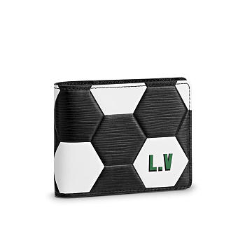 LV slender wallet black m63293