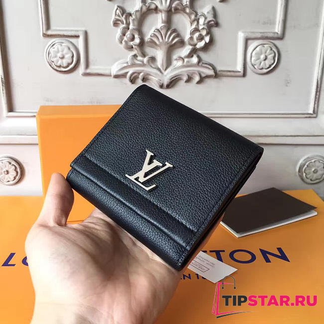 LV Lockme II Compact Wallet Black 3170 - 1