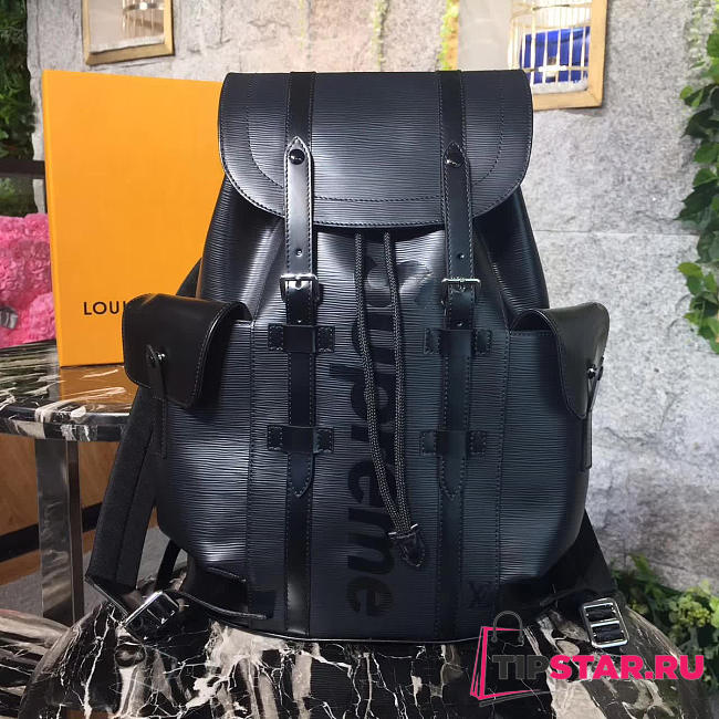 CohotBag lv supreme joint limited series christopher backpack noir m41709   - 1