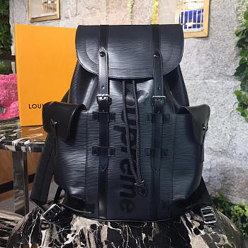 CohotBag lv supreme joint limited series christopher backpack noir m41709  