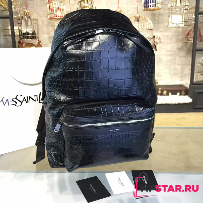 YSL Monogram Backpack Leather 4803 - 1