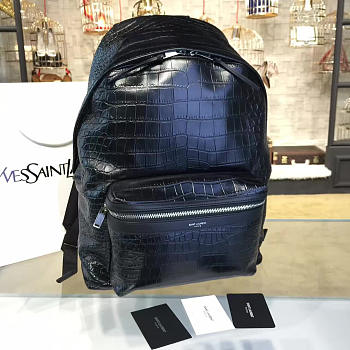 YSL Monogram Backpack Leather 4803