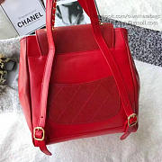 chanel grained calfskin gold-tone metal backpack red a93748 vs00493 - 2