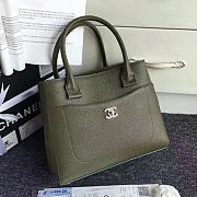 CHANEL Calfskin Large Shopping Bag (Green) A69929 VS01555 - 1