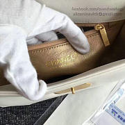 Chanel Lambskin And Calfskin Flap Bag White A91836 VS08209 - 2