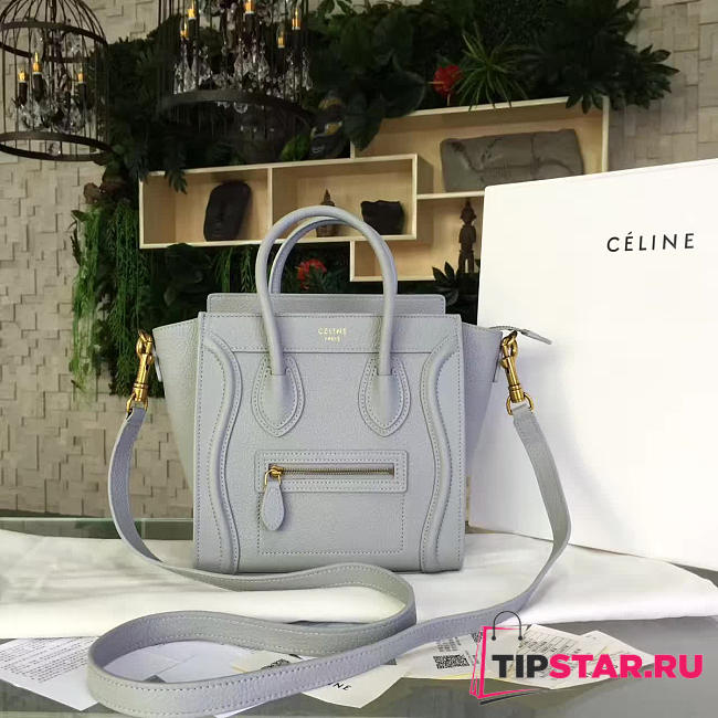 CELINE Leather Nano Luggage Z965 - 1