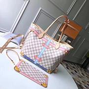 LV Neverfull MM damier azur canvas 32cm - 1