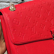 LV germain mm monogram empreinte leather red 3115  - 5