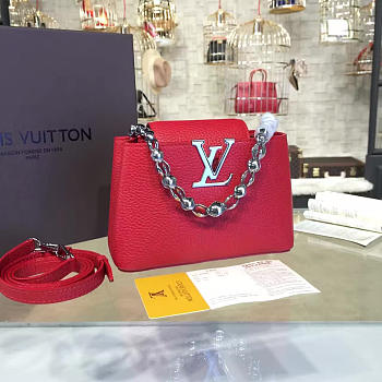 LV Capucines BB red 3140 27cm