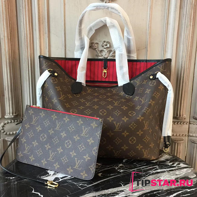 LV Neverfull bag cherry 3305 32cm - 1