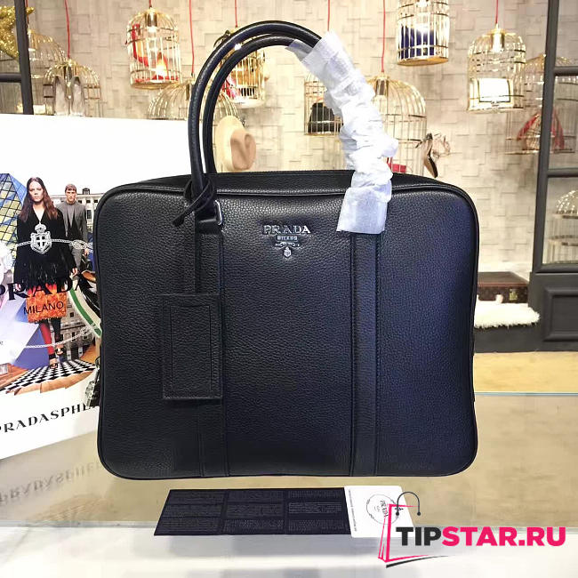 Prada leather briefcase 4197 - 1