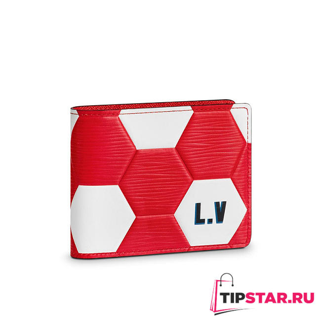 LV slender wallet red m63228 - 1