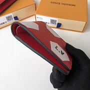 LV slender wallet red m63228 - 5