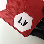 LV slender wallet red m63228 - 4