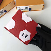 LV slender wallet red m63228 - 3
