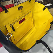 CohotBag valentino rockstud handbag black with yellow - 2