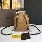 LV palm springs backpack mini monogram canvas reverse  - 4