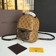 LV palm springs backpack mini monogram canvas reverse  - 3