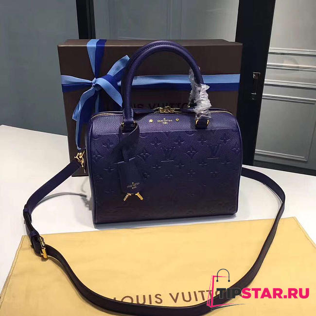 louis vuitton speedy 25 blue 3828 - 1