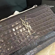 YSL Sunset Chain Wallet In Crocodile Embossed Shiny Leather 4829 - 6