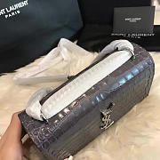 YSL Sunset Chain Wallet In Crocodile Embossed Shiny Leather 4829 - 2