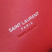 YSL Sac De Jour In Grained Leather (Red) 5135 - 2