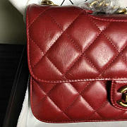 Chanel Red Oil Wax Leather Perfect Edge Bag A14041 VS05760 - 3