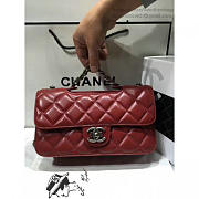 Chanel Quilted Calfskin Perfect Edge Bag Red Silver A14041 VS01256 - 2