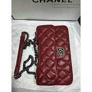 Chanel Quilted Calfskin Perfect Edge Bag Red Silver A14041 VS01256 - 3