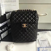 chanel caviar quilted lambskin backpack black gold hardware 170302 vs04228 - 6