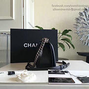 Chanel Medium Chevron Lambskin Quilted Boy Bag Black A13044 VS09296 - 6