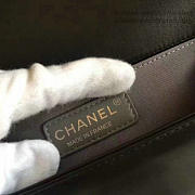 Chanel Medium Chevron Lambskin Quilted Boy Bag Black A13044 VS09296 - 2