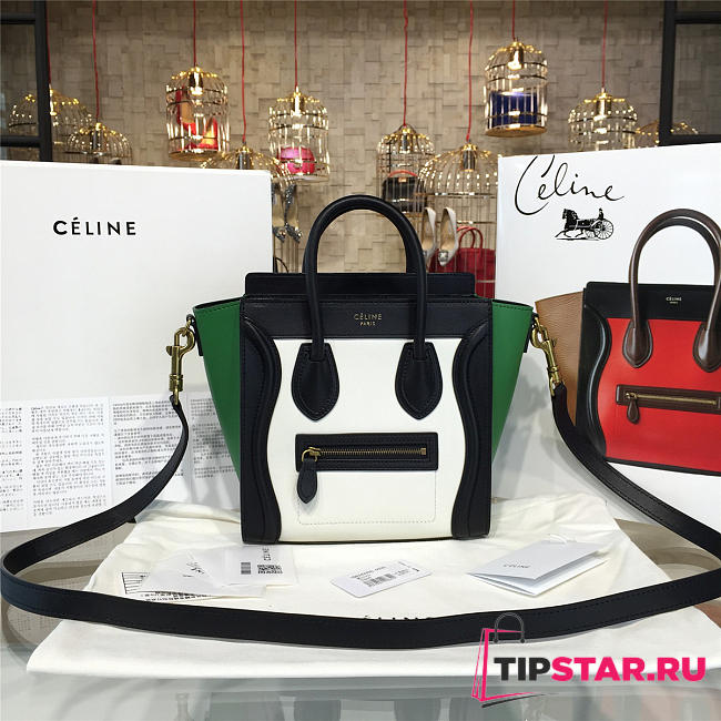 CELINE Leather Nano Luggage Z960 - 1