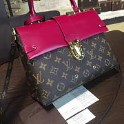 LV monogram one handle flap bag mm rose 3302 - 6