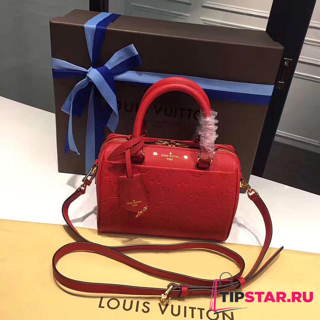 louis vuitton speedy 20 red 3816 - 1