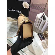 Chanel Beige Quilted Lambskin Medium Boy Bag A67086 VS04771 - 6